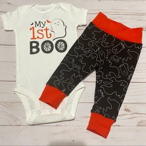 Babies First Halloween Outfit. Handmade. 3-6M